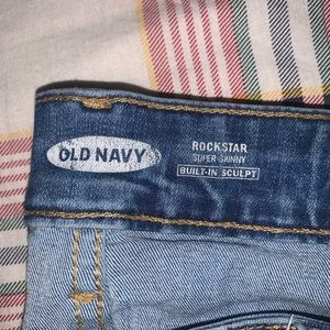 Old Navy Rockstar Super Skinny Blue Jeans